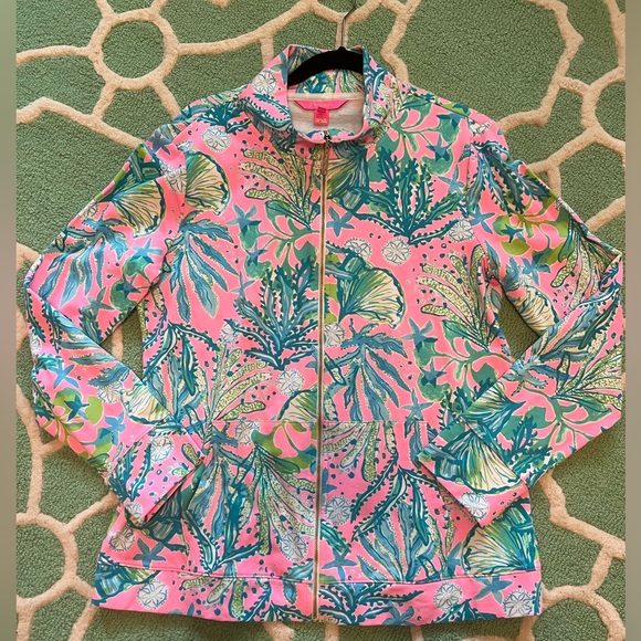 NWT Lilly Pulitzer Betsy Zip-up Sz L - Picture 1 of 5